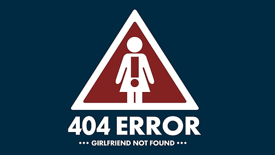404エラーガールフレンドが見つかりません、背景、Windowsエラー、404が見つかりません、 HDデスクトップの壁紙 HD wallpaper