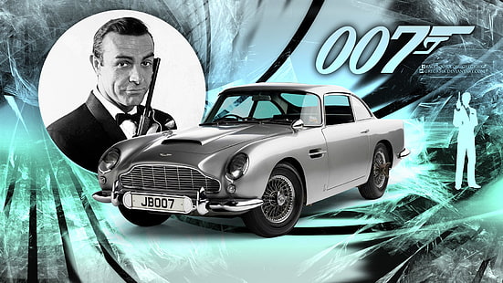 Джеймс Бонд, 007, Астън Мартин, Шон Конъри, HD тапет HD wallpaper