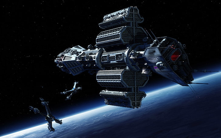 nave espacial gris, babilonia 5, john sheridan, susan ivanova, michael garibaldi, Fondo de pantalla HD