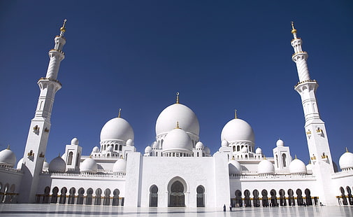 Sheikh Zayed Grand Mosque, Abu Dhabi, United ..., Sheikh Sayed Mosque, UAE, Arkitektur, Asien / Förenade Arabemiraten, Förenade Arabemiraten, Sheikh Zayed Grand Mosque, Abu Dhabi, HD tapet HD wallpaper