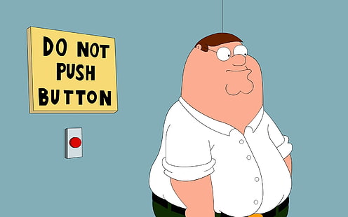 Family Guy Peter Griffin, rodzinny bohater, serial komediowy, komedia, zabawny, głupi, Tapety HD HD wallpaper