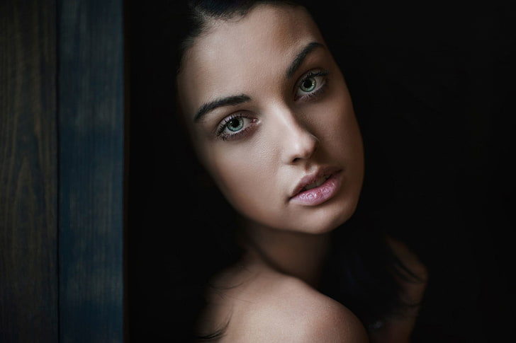 wanita, wajah, model, Alla Berger, potret, Wallpaper HD