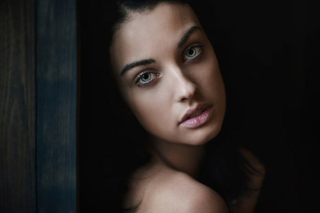 женщины, лицо, модель, алла бергер, портрет, HD обои HD wallpaper