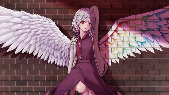 Anime, Touhou, Sagume Kishin, Flügel, HD-Hintergrundbild HD wallpaper