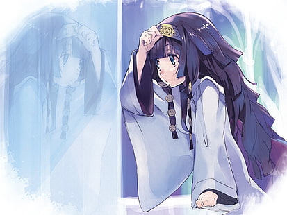фиолетовые волосы девушка цифровые обои, аниме, охотник х охотник, HD обои HD wallpaper