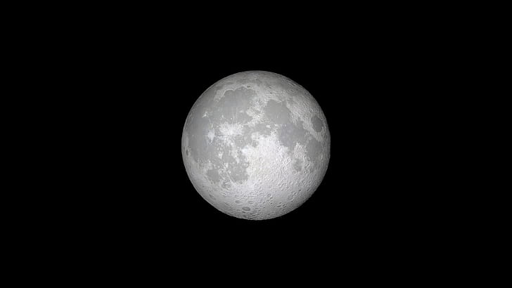Ios 11 Moon, HD wallpaper