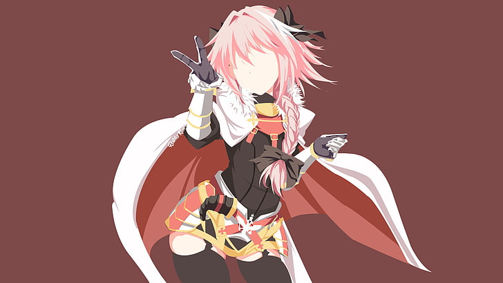 Astolfo (Fate/Apocrypha), Astolfo (Fate/Grand Order), Rider of Black, Fate/Grand Order, minimalism, simple background, Fate Series, HD wallpaper