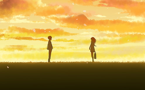 Anime, tu mentira en abril, Kaori Miyazono, Kousei Arima, Fondo de pantalla HD HD wallpaper