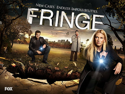 Fringe (serie de televisión), TV, Anna Torv, Olivia Dunham, Joshua Jackson, Peter Bishop, John Noble, Dr. Walter Bishop, Fondo de pantalla HD HD wallpaper