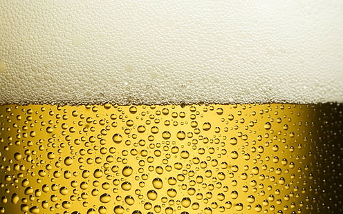bière, bulles, gros plan, Fond d'écran HD HD wallpaper
