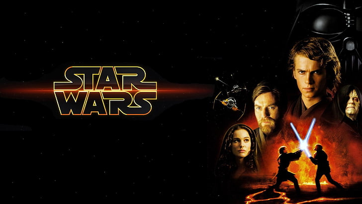 Guerra nas Estrelas, Star Wars Episódio III: A Vingança dos Sith, Anakin Skywalker, Darth Vader, Obi-Wan Kenobi, Padmé Amidala, HD papel de parede