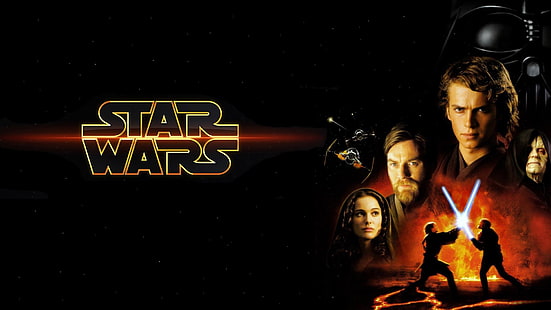 Star Wars, Star Wars Épisode III: La revanche des Sith, Anakin Skywalker, Dark Vador, Obi-Wan Kenobi, Padmé Amidala, Fond d'écran HD HD wallpaper