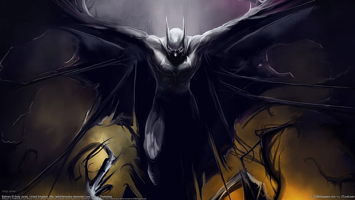 Batman Wings Digital Art Fantasy Desktop Wallpaper Hd For Mobile Phones And Laptops, HD wallpaper