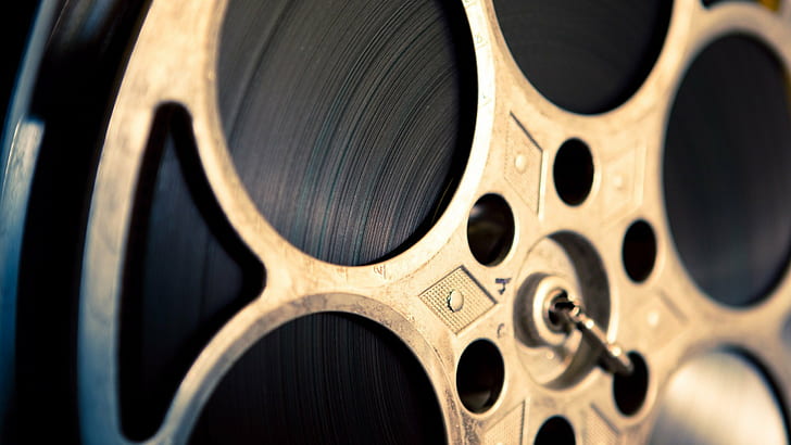 fotografi closeup kedalaman gulungan lingkaran bidang gulungan logam teknologi film gulungan, Wallpaper HD