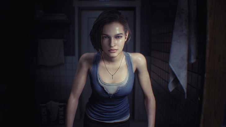 Jill Valentine, Resident Evil, Resident Evil HD Remaster, Resident Evil 3 Remake, Resident Evil 3, arte de videogame, personagens de videogame, Horror em videogame, garotas de videogame, HD papel de parede