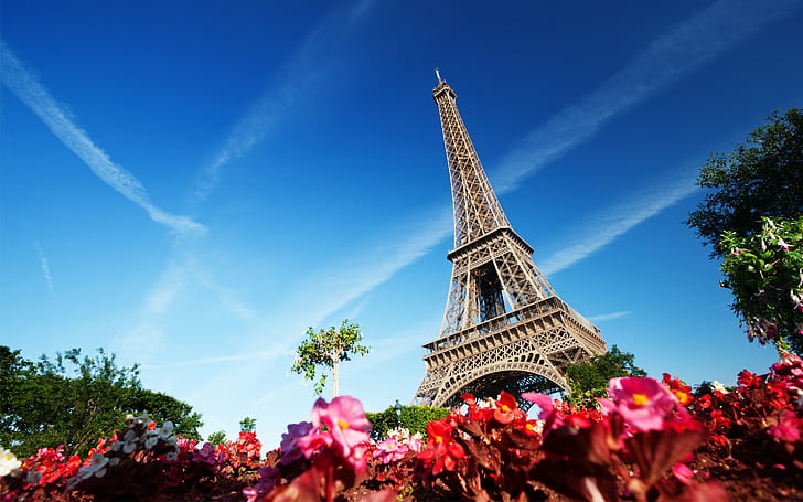 برج إيفل باريس فرنسا ، برج إيفل ، المدينة ، برج إيفل باريس فرنسا، خلفية HD