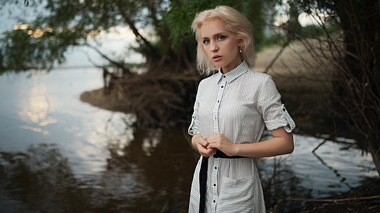 Сергей Жир, блондинка, женщины на природе, женщины, модель, HD обои HD wallpaper