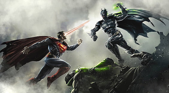 Injustice Gods Among Us, DC Superman Vs Batman wallpaper, Games, Other Games, วอลล์เปเปอร์ HD HD wallpaper