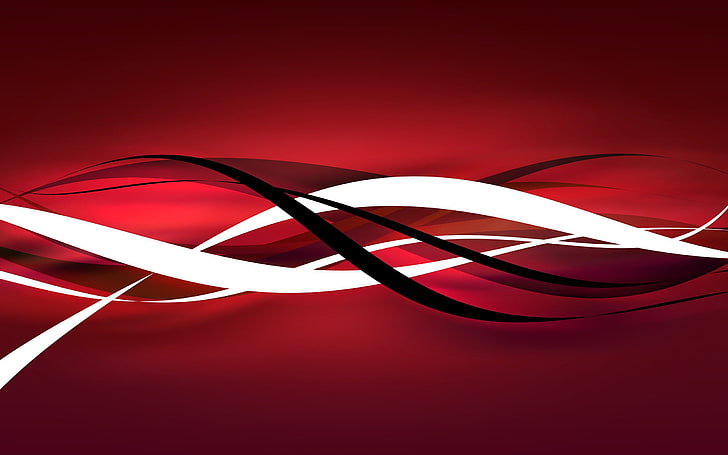 rote, weiße und schwarze Tapete, digitale Kunst, vektorkunst, Streifen, rot, HD-Hintergrundbild