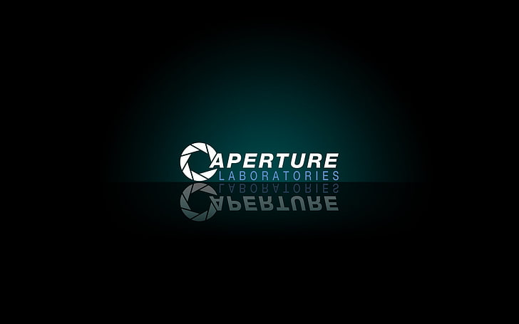 Logo Aperture, videogiochi, Portale (gioco), Aperture Laboratories, Sfondo HD