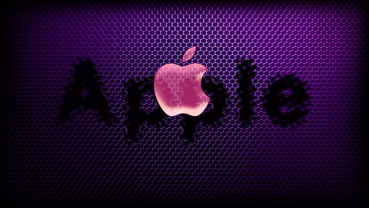 Carta da parati con logo Apple, computer, testo, Apple, logo, mac, telefono, laptop, emblema, gadget, Sfondo HD