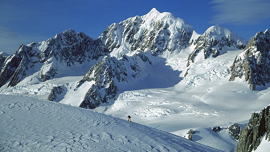 Mount Tasmand, นิวซีแลนด์, ภูเขาที่ปกคลุมด้วยหิมะ, ธรรมชาติ, 1920x1080, นิวซีแลนด์, อุทยานแห่งชาติ, Mount Tasmand, Westland, วอลล์เปเปอร์ HD HD wallpaper
