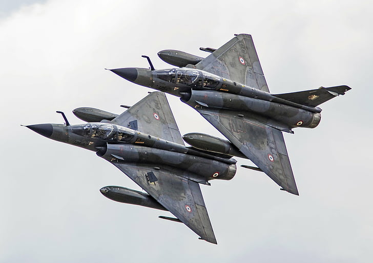 Jet Fighters, Dassault Mirage 2000, Pesawat, Jet Fighter, Warplane, Wallpaper HD