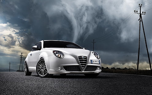 Alfa Romeo, Alfa Romeo MiTo Quadrifoglio, HD wallpaper HD wallpaper