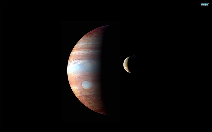 Planeta Júpiter, Júpiter, espacio, planeta, arte espacial, Sistema Solar, arte digital, Fondo de pantalla HD