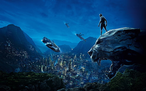 Affiche du film HD Black Panther 2018, Wakanda de Black Panther, Fond d'écran HD HD wallpaper