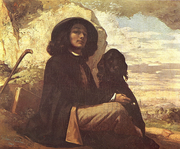 Gustave Courbet, arte classica, pittura ad olio, Sfondo HD