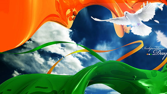 flagge, fahnen, indien, indisch, HD-Hintergrundbild HD wallpaper
