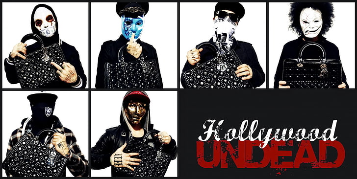 Kollywood Undead band collage, Hollywood Undead, Rapcore, Hip-Hop, Alternative Rock, Rap Rock, HD wallpaper