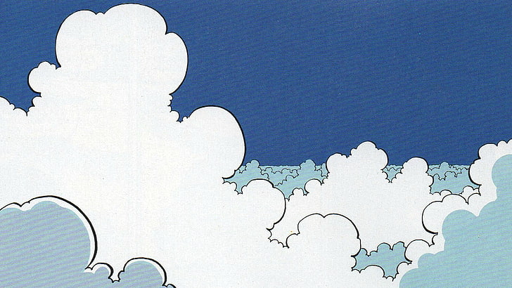 Wolken Kunstwerk, Minimalismus, Wolken, HD-Hintergrundbild