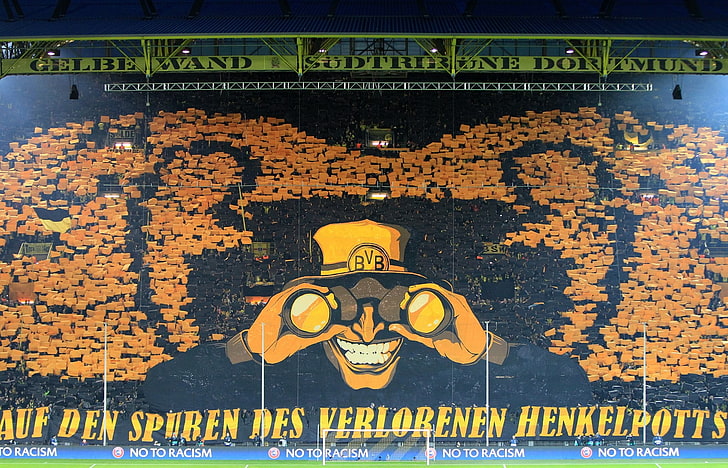 Borussia Durtmond team 3D wallpaper, BVB, Borussia Dortmund, Signal Iduna Park, HD wallpaper