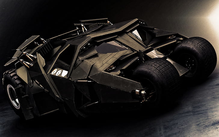 Бэтмен, Темный рыцарь, Бэтмобиль, Автомобиль, Автомобиль, HD обои