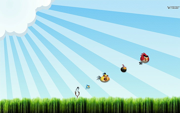 angry, birds, game, space, HD wallpaper