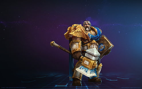 Компьютерные игры, World of Warcraft, Blizzard Entertainment, Утер Светоносный, HD обои HD wallpaper