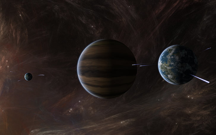 วอลล์เปเปอร์ดิจิตอลดาวเคราะห์คละสีดาวดาวเคราะห์ยักษ์ก๊าซก๊าซระหว่างดวงดาว, วอลล์เปเปอร์ HD