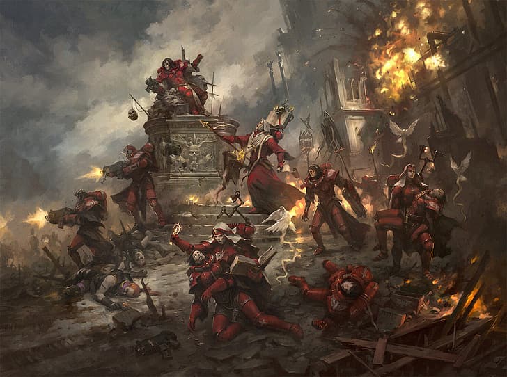 Warhammer 40.000, Game Workshop, Adepta Sororitas, Wallpaper HD