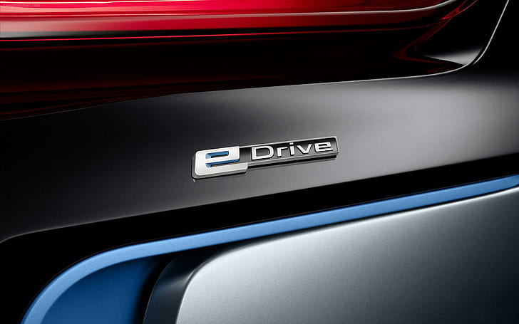 BMW i8 Spyder Concept eDrive, logo e drive, koncepcja, spyder, edrive, samochody, Tapety HD