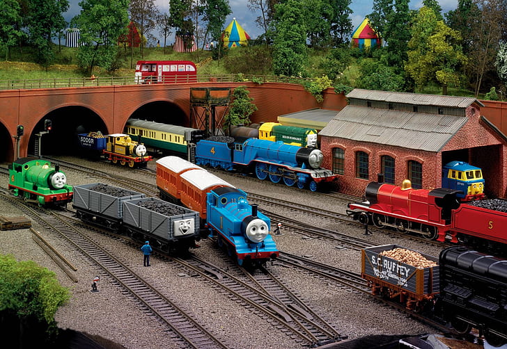 기차역, 토마스와 친구들, HD 배경 화면
