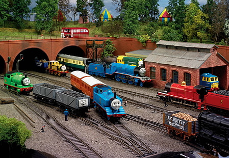 기차역, 토마스와 친구들, HD 배경 화면 HD wallpaper
