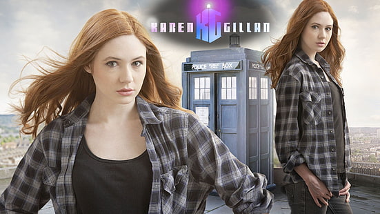 Karen Gillan, Karen Gillan, Rotschopf, Doctor Who, Amy Pond, Fernsehen, HD-Hintergrundbild HD wallpaper