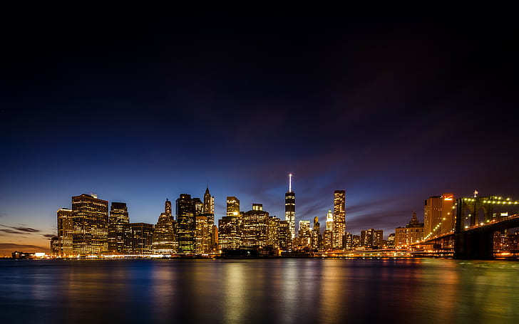 paisagem urbana, cidade de Nova York, um World Trade Center, HD papel de parede