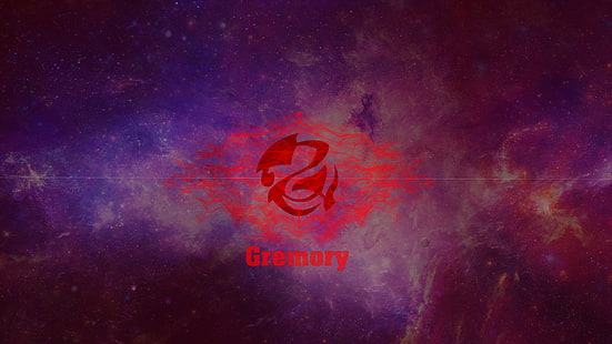 Logo Gremory, Anime, Liceo DxD, Rosso, Sfondo HD HD wallpaper