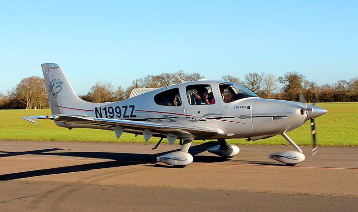 ง่ายอเมริกันลูกสูบเครื่องยนต์เดียว Cirrus เครื่องบินสำหรับการใช้งานส่วนตัว SR22-GTS-G3, วอลล์เปเปอร์ HD