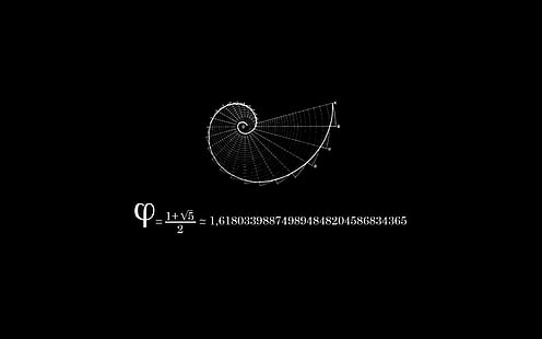 mathematische Gleichung Wallpaper, Wissenschaft, Goldener Schnitt, Fibonacci-Sequenz, HD-Hintergrundbild HD wallpaper