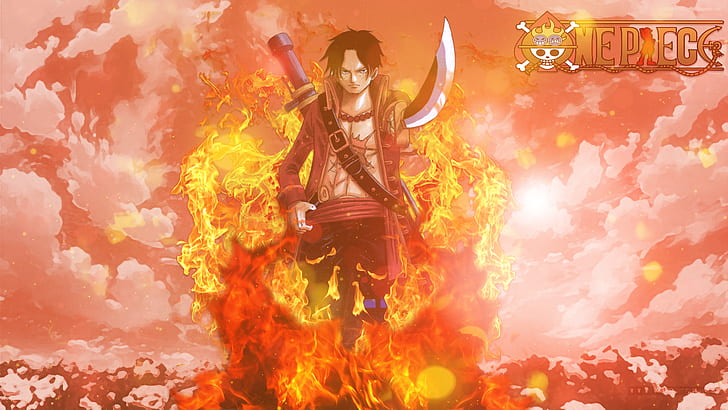 Portgas D. Ace, One Piece, Anime, Anime-Jungs, HD-Hintergrundbild