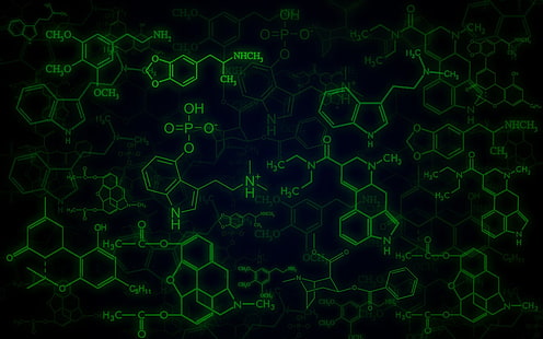 química, drogas, molécula, HD papel de parede HD wallpaper
